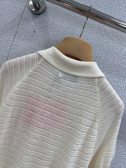 Miu 25ss knitted polo