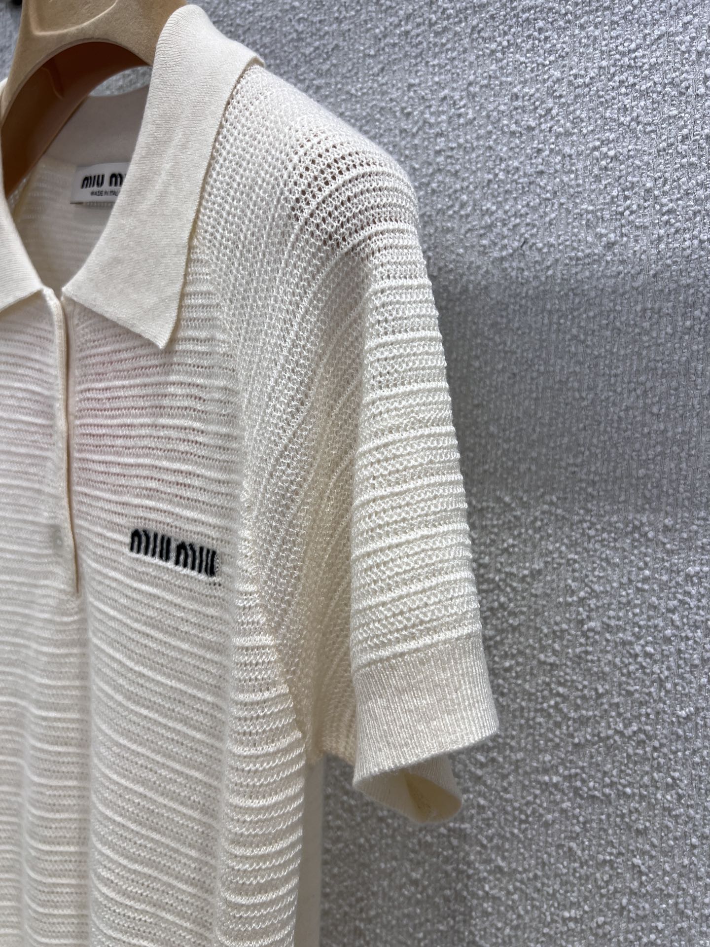 Miu 25ss knitted polo