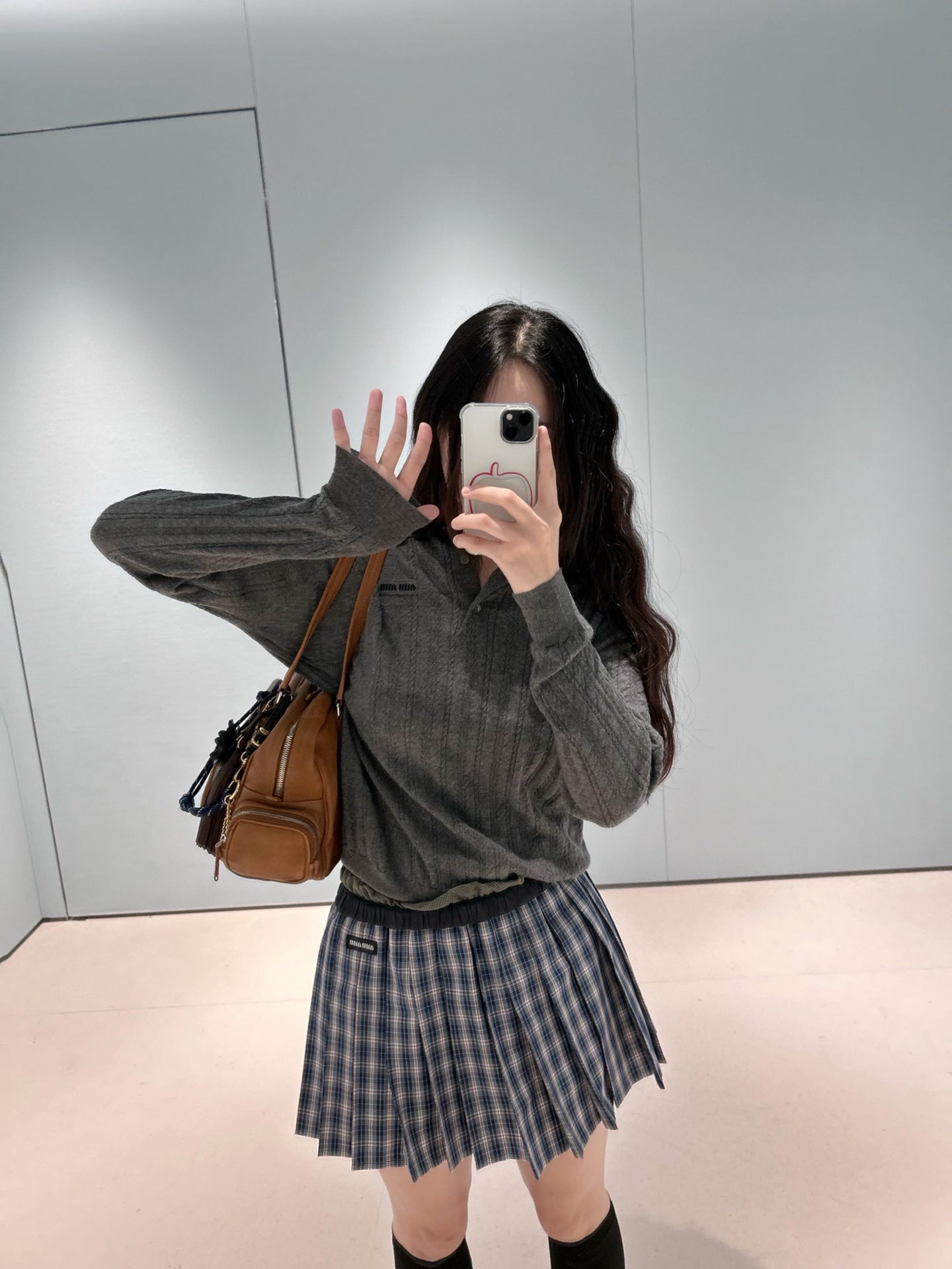 Miu 25fw knit polo