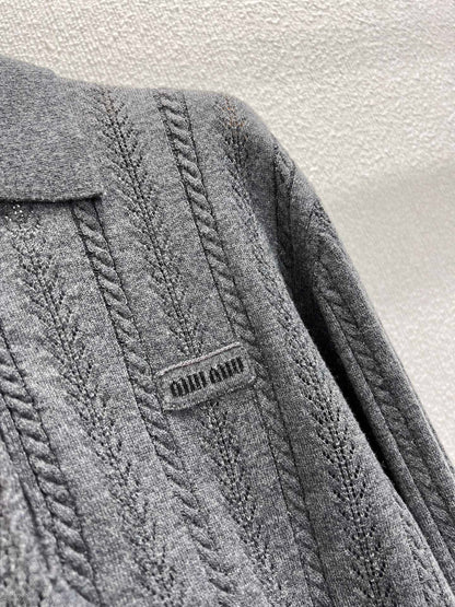Miu 25fw knit polo