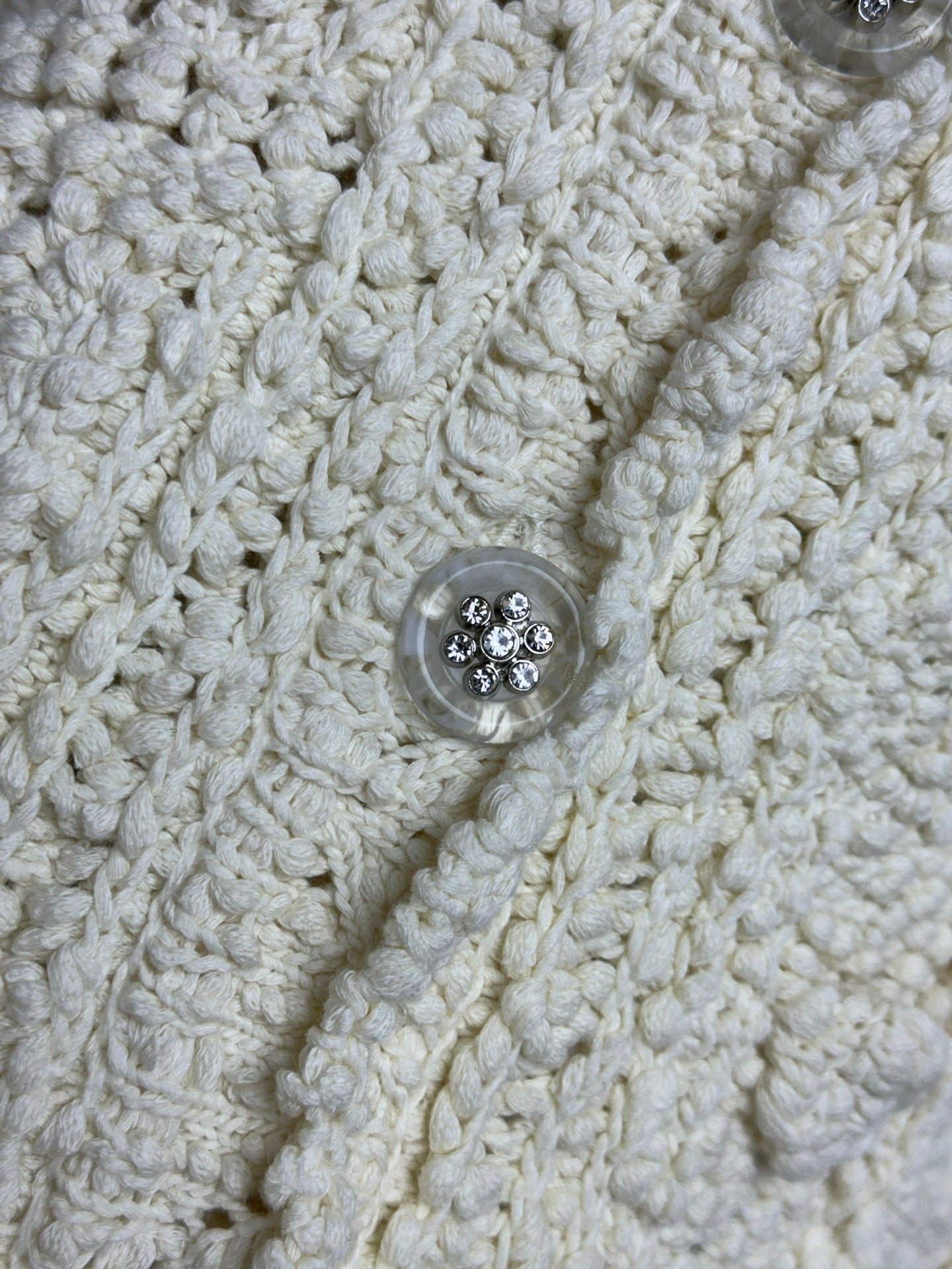 ch hollow woven cardigan