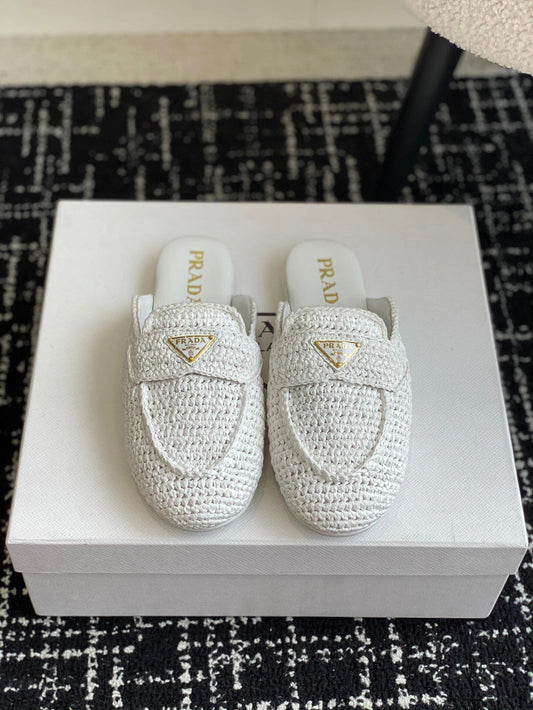 P  woven slippers