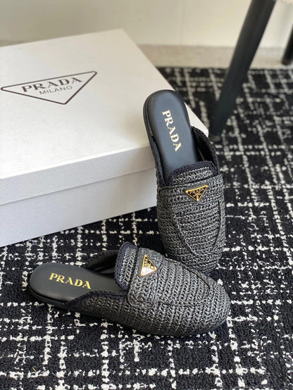 P  woven slippers