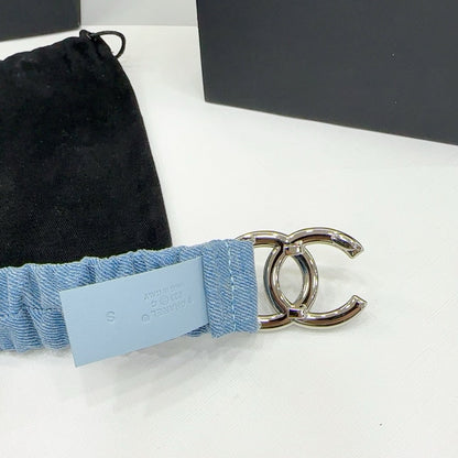 Ch denim belt