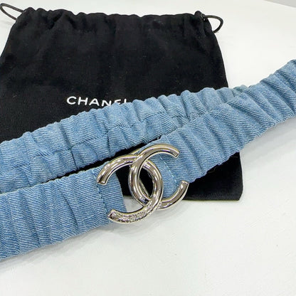 Ch denim belt