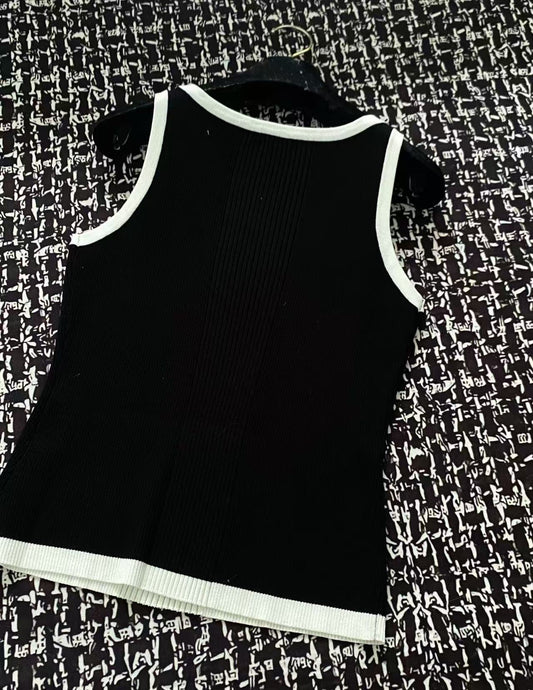 ch 25ss knitted vest