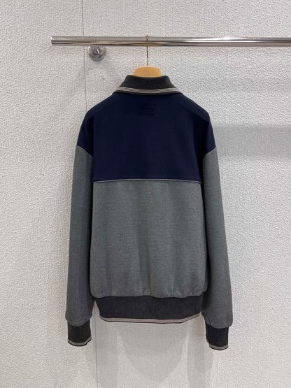 Miu 25fw zip-up collar sweatshirt