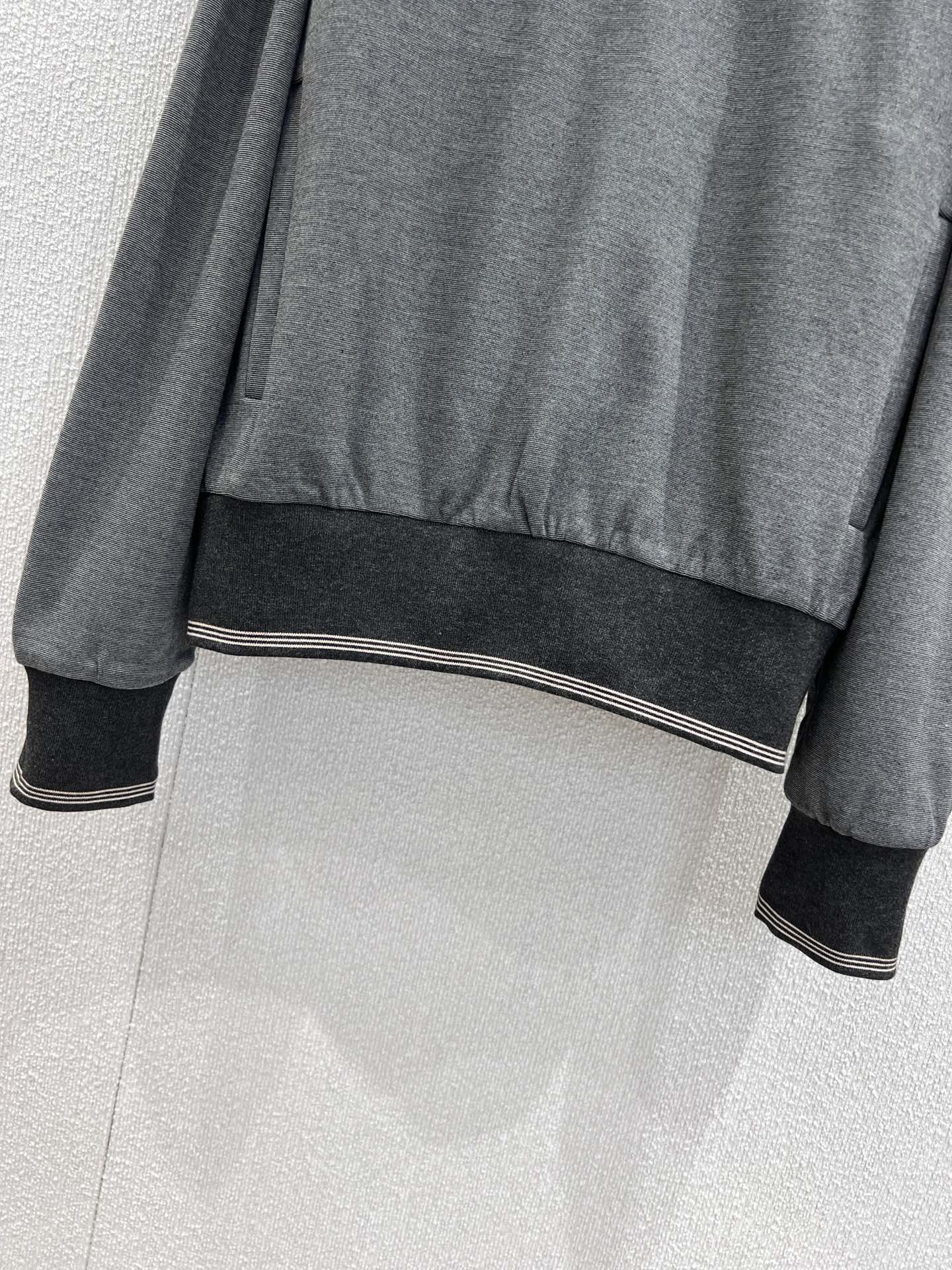Miu 25fw zip-up collar sweatshirt