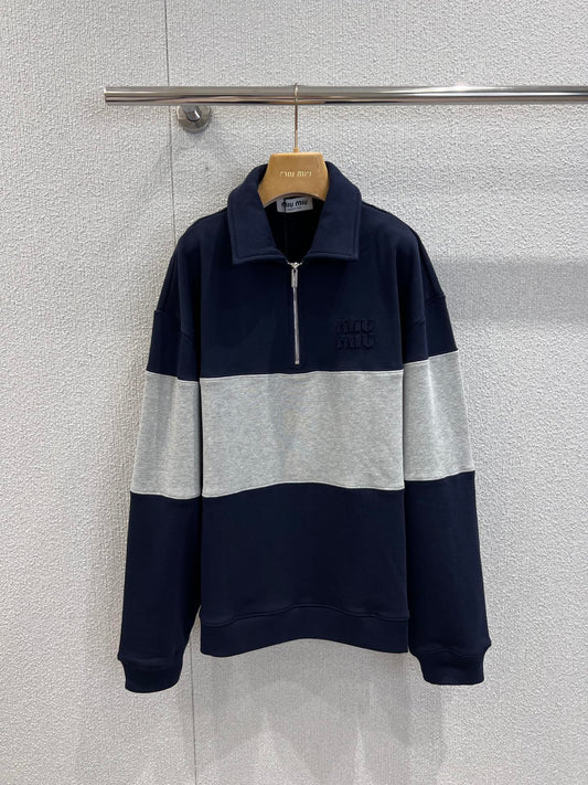 Miu 25fw oversized sweatshirt