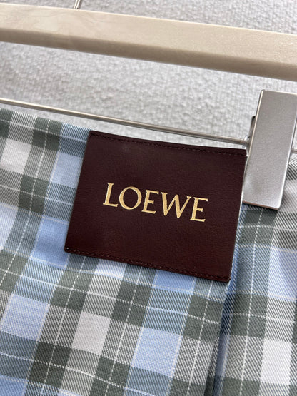 Loe 25fw plaid skirt