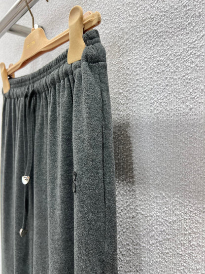 Miu 25fw drawstring casual pants