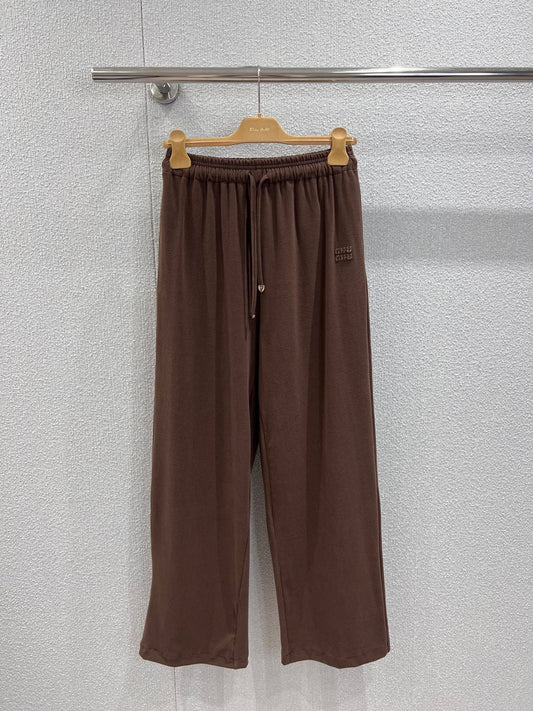 Miu 25fw drawstring casual pants