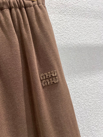 Miu 25fw drawstring casual pants