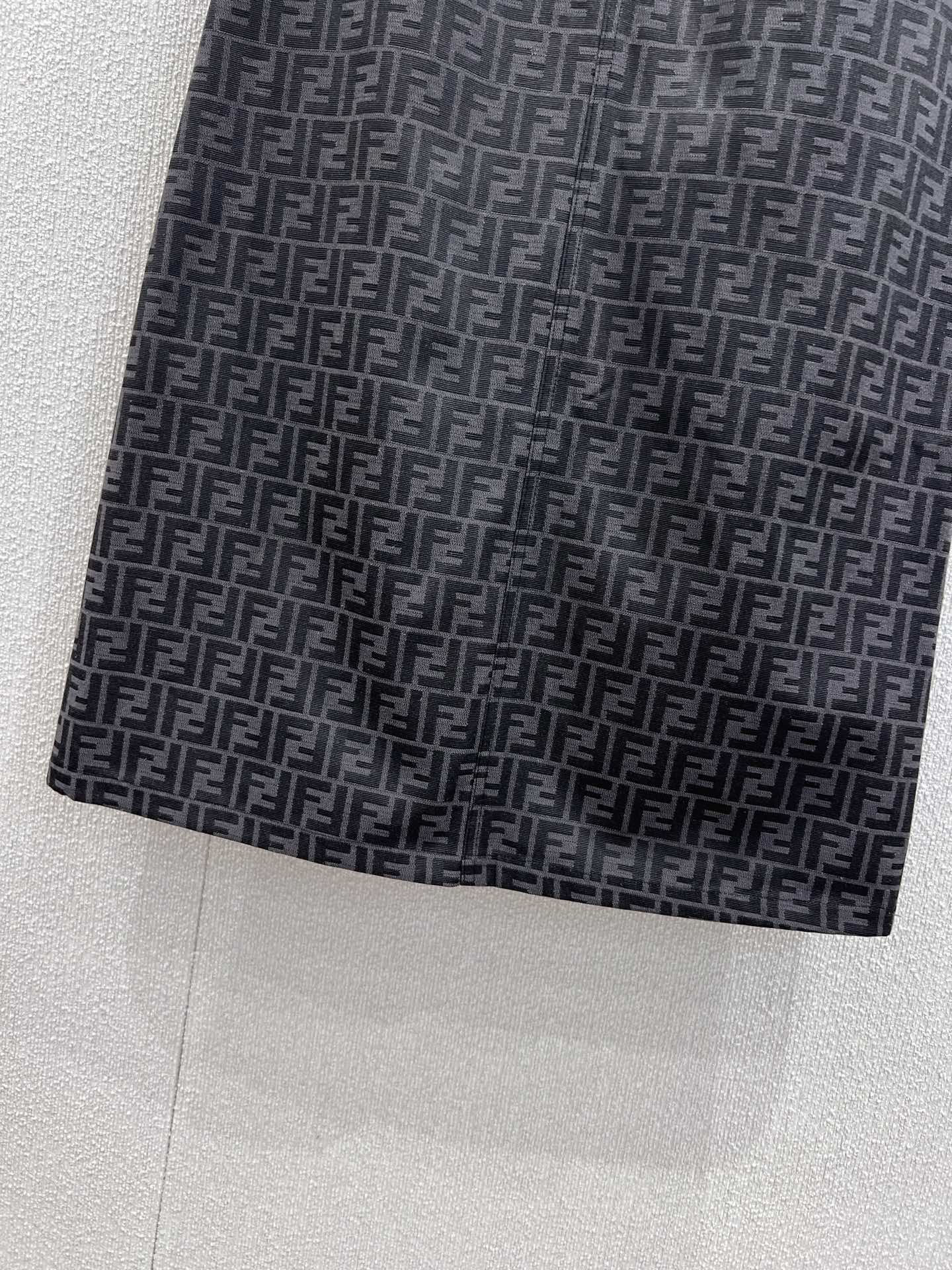 Fen 25fw jacquard A-line skirt