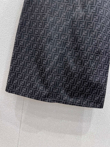 Fen 25fw jacquard A-line skirt