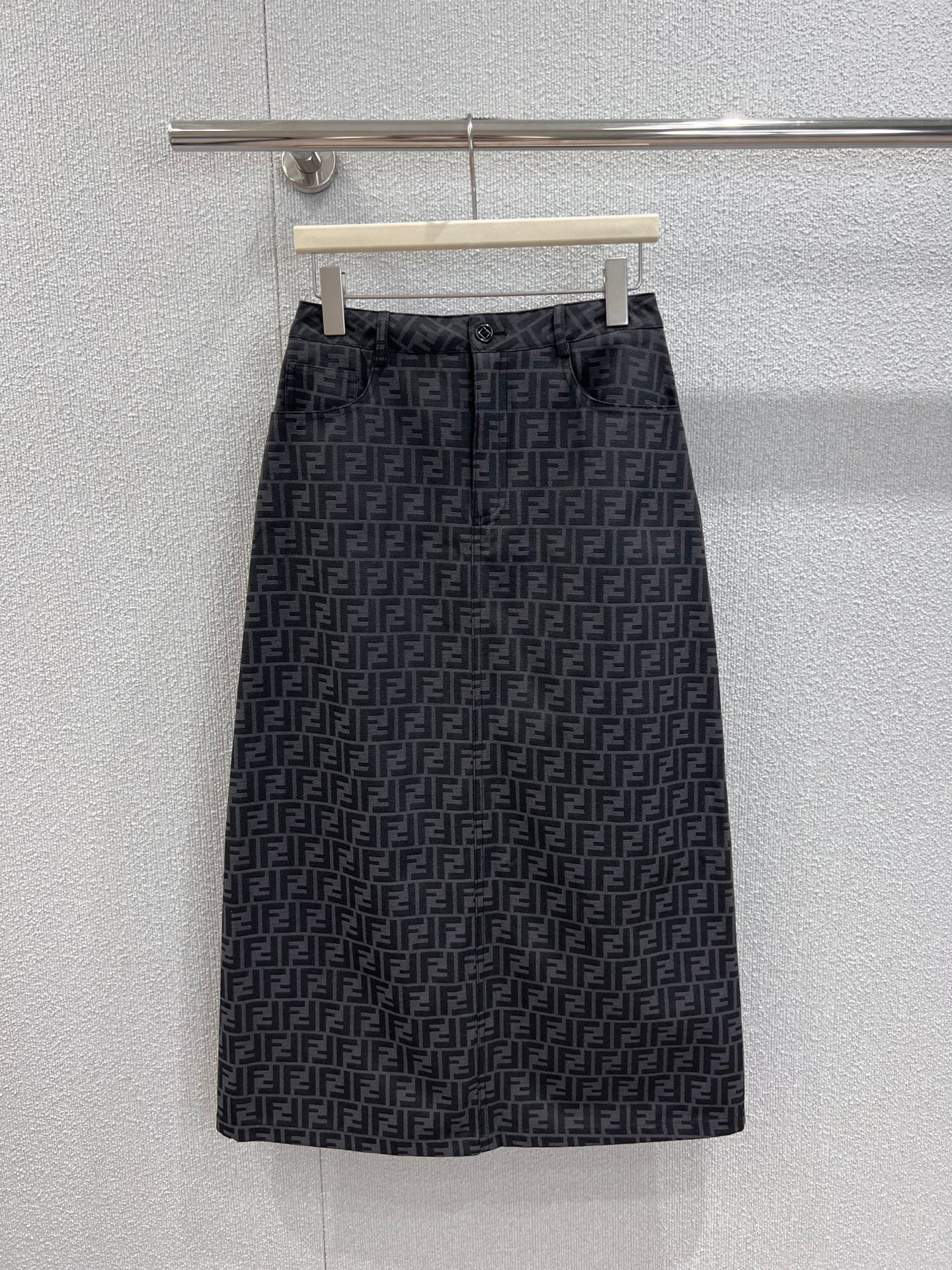 Fen 25fw jacquard A-line skirt