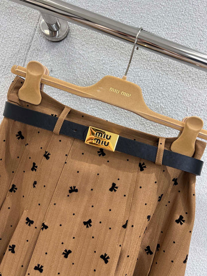 Miu 25ss pleated skirt