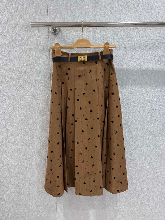 Miu 25ss pleated skirt
