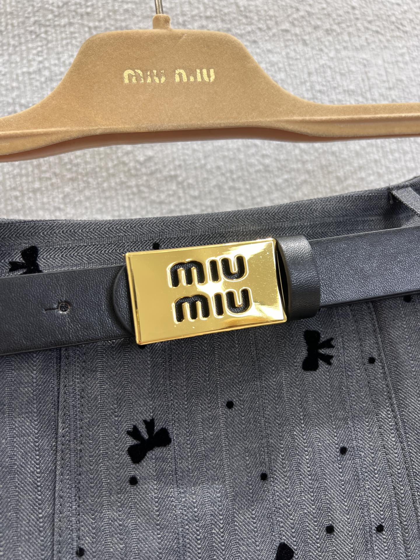 Miu 25ss pleated skirt