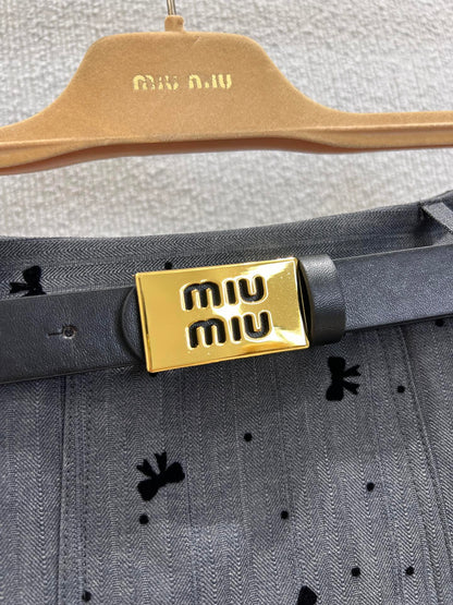 Miu 25ss pleated skirt