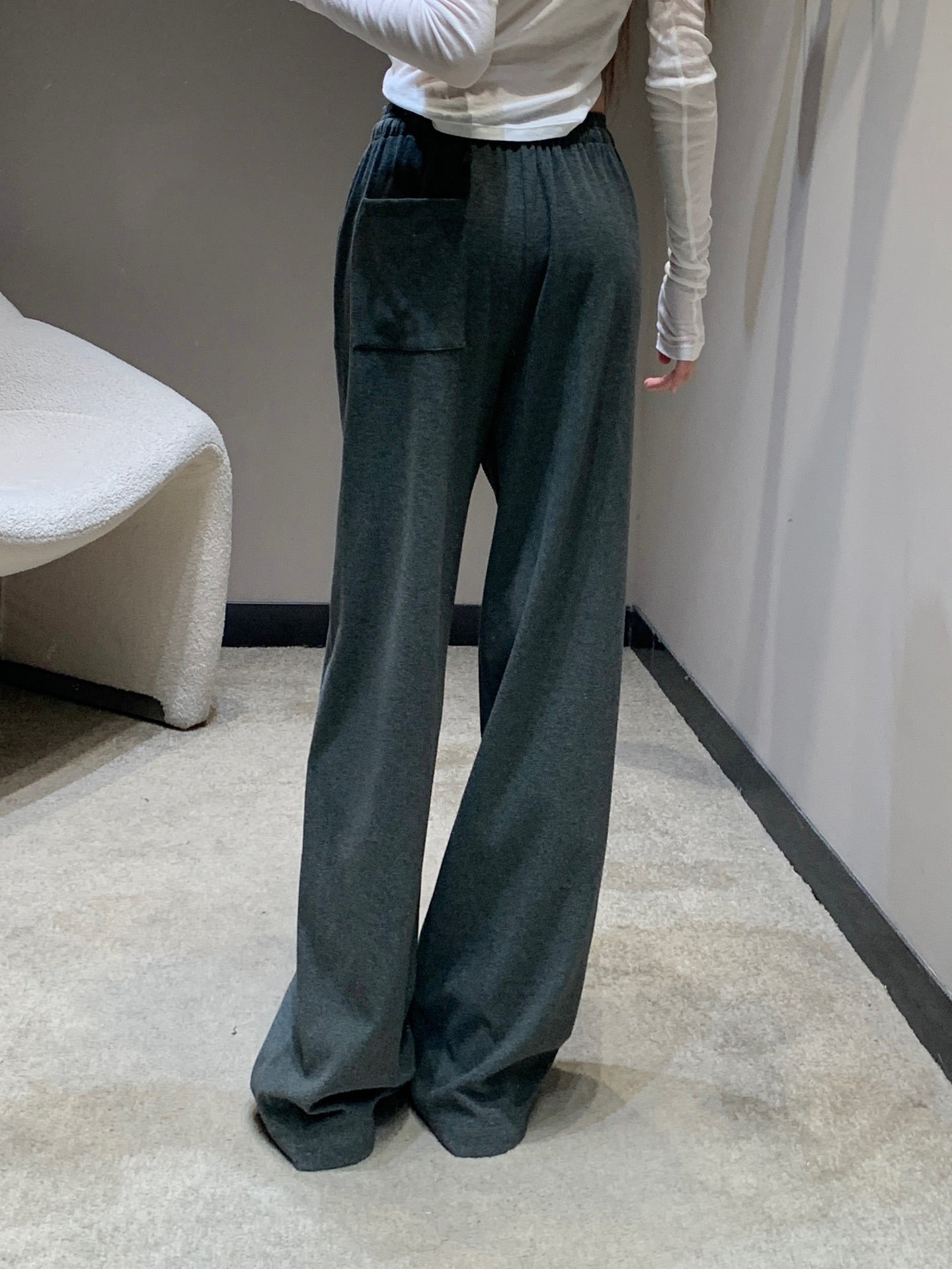 Miu 25fw drawstring casual pants