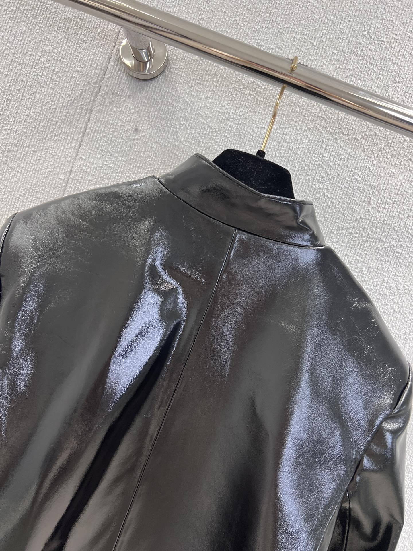 Chan 25fw leather jacket