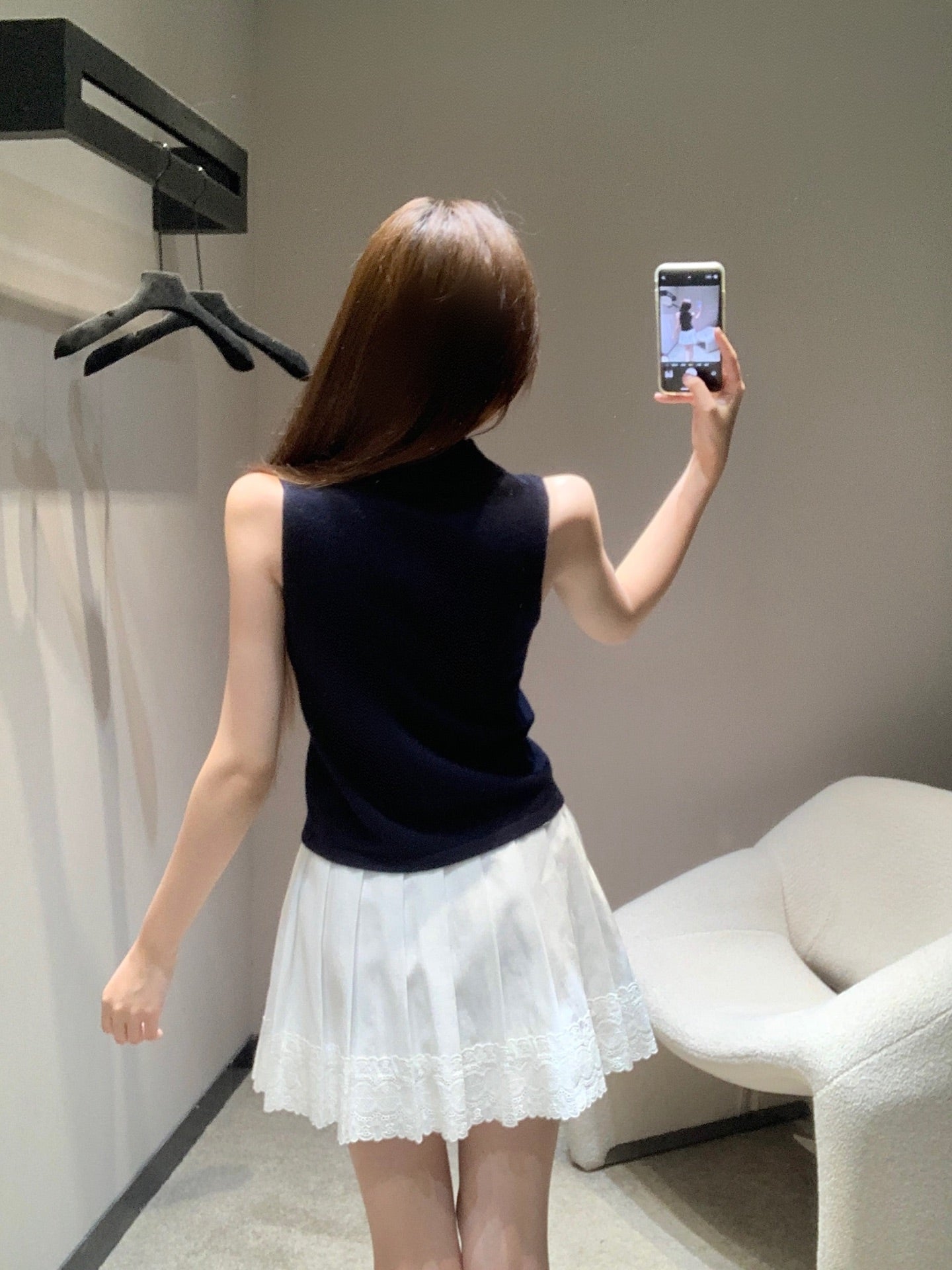 Miu 25fw knitted vest