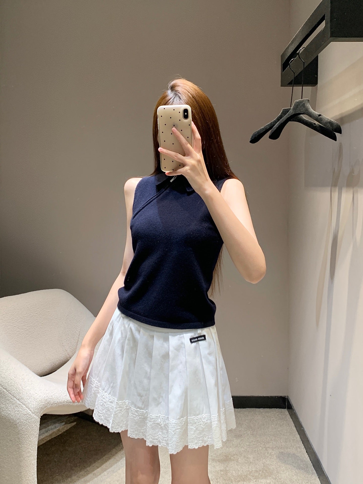 Miu 25fw knitted vest