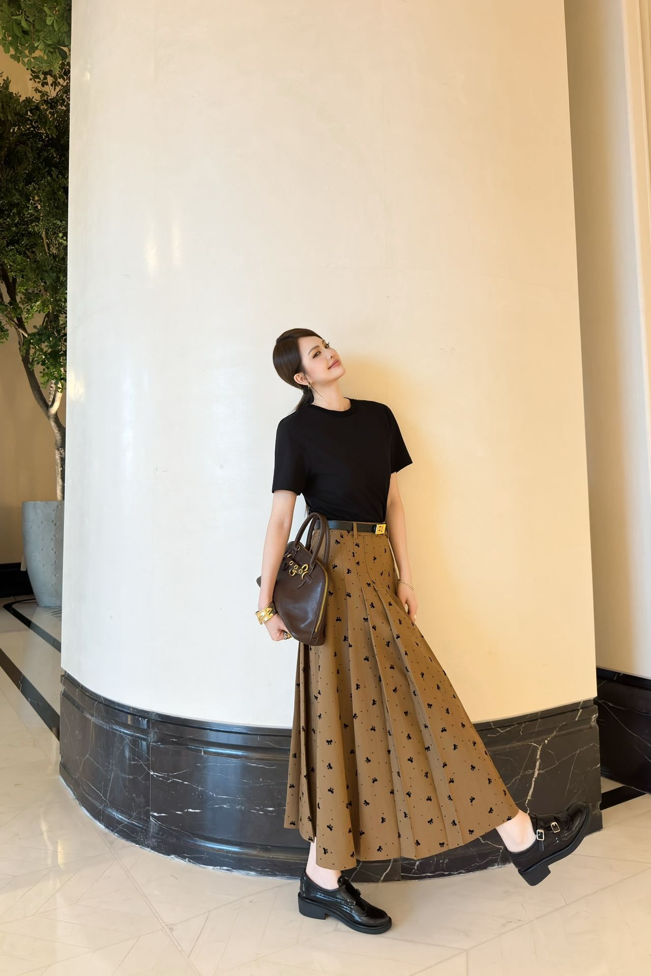 Miu 25ss pleated skirt