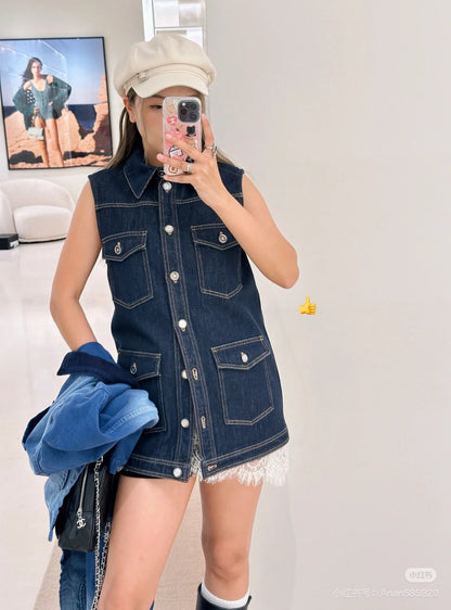 ch 25ss denim vest