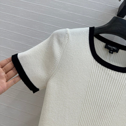 ch 25ss knitted t-shirt