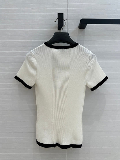 ch 25ss knitted t-shirt