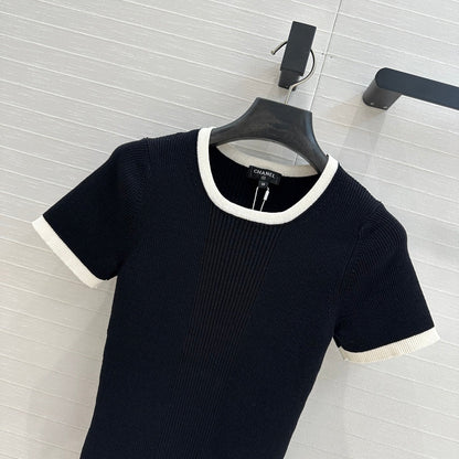 ch 25ss knitted t-shirt