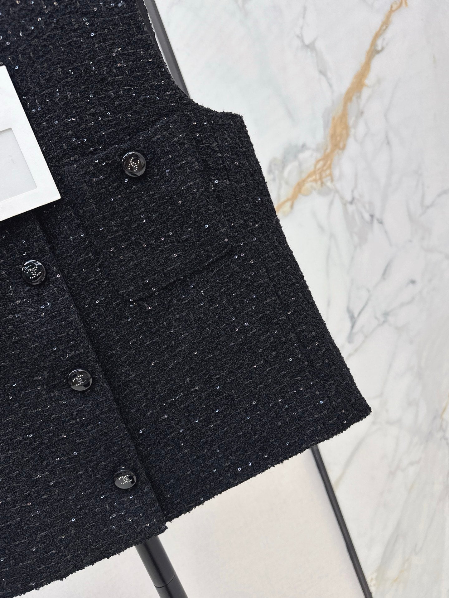 Ch 25ss rhinestone vest