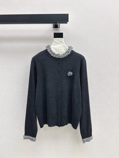 Ch 25ss knitted cardigan
