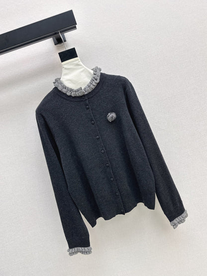 Ch 25ss knitted cardigan