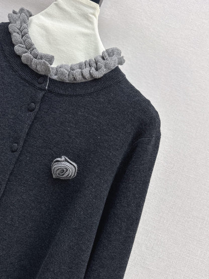 Ch 25ss knitted cardigan