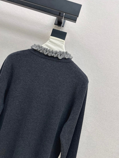 Ch 25ss knitted cardigan
