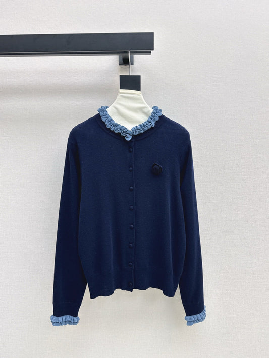 Ch 25ss knitted cardigan