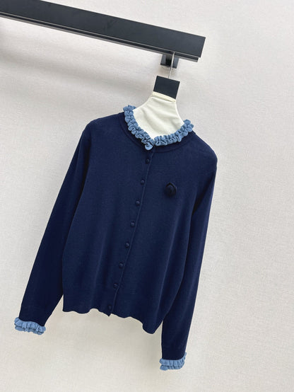 Ch 25ss knitted cardigan