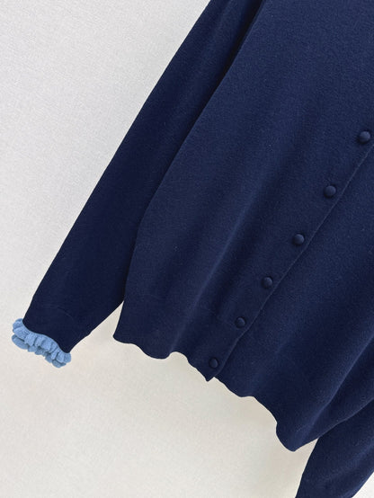 Ch 25ss knitted cardigan