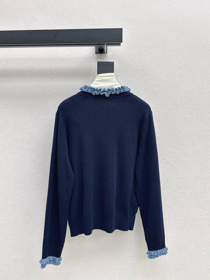 Ch 25ss knitted cardigan