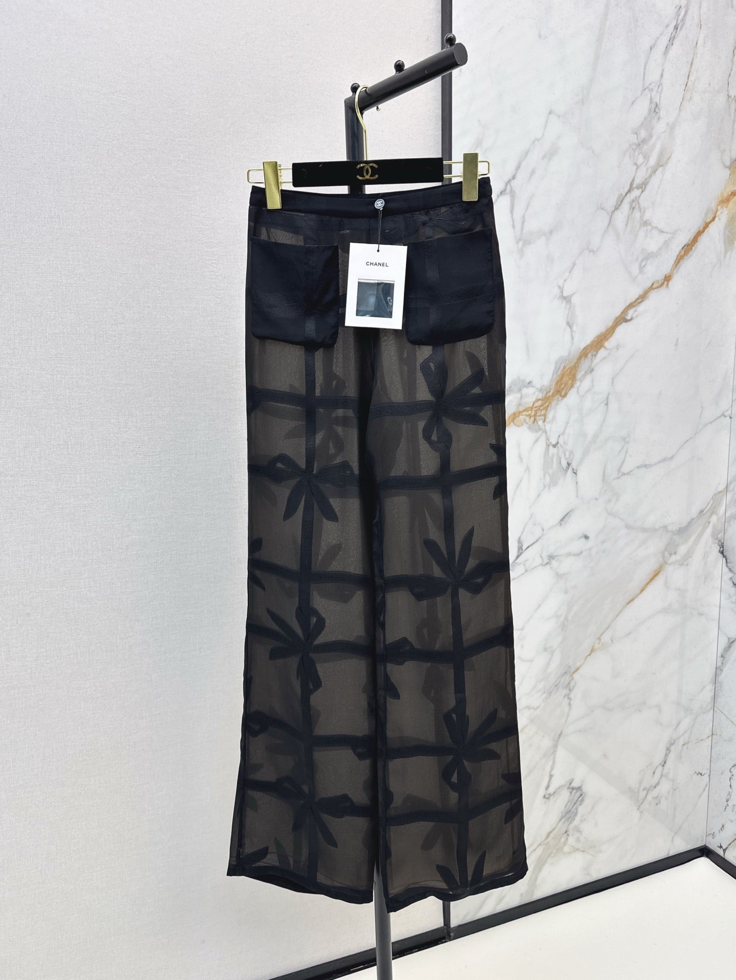 Ch 25ss Silk wide leg pants