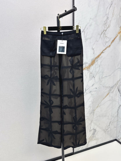 Ch 25ss Silk wide leg pants