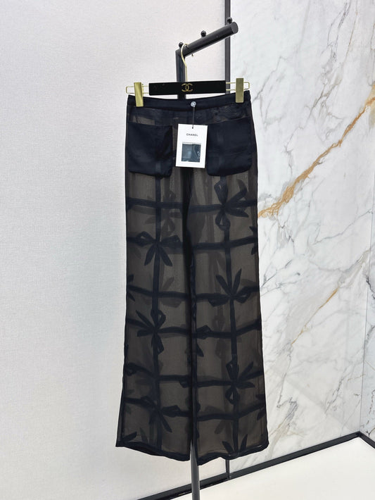 Ch 25ss Silk wide leg pants