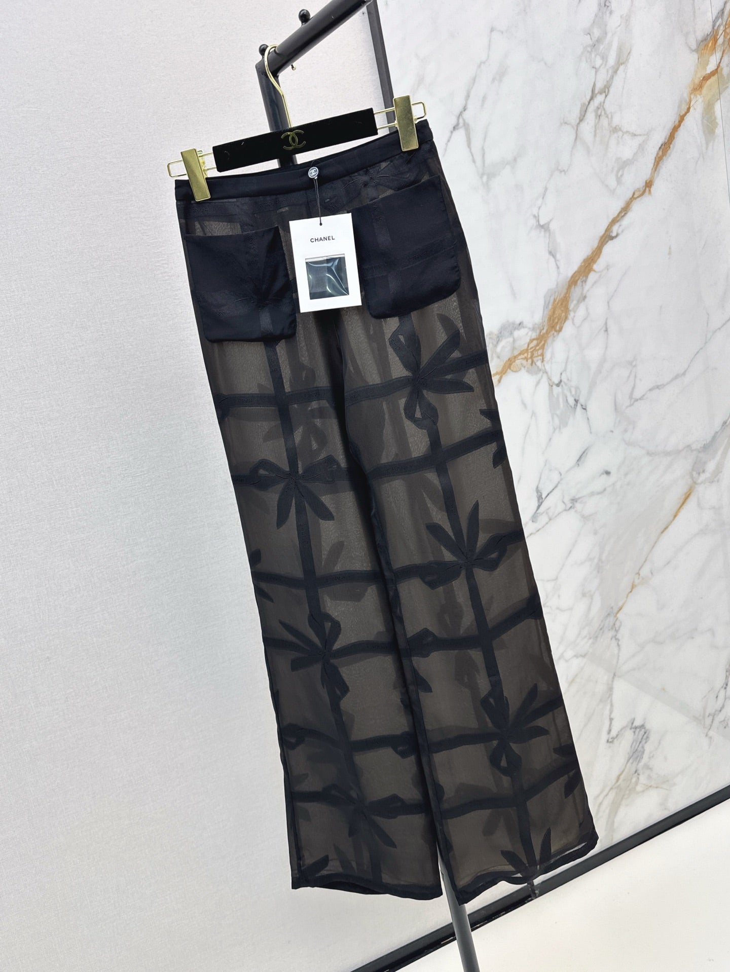 Ch 25ss Silk wide leg pants