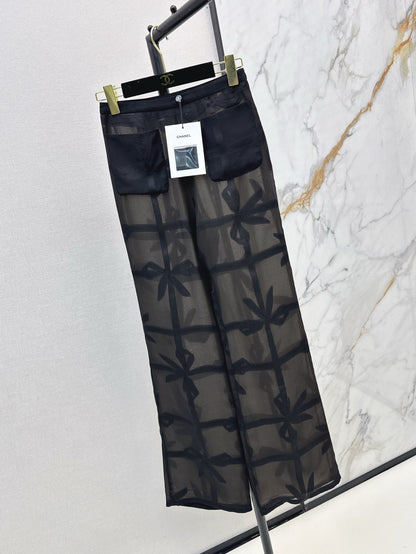 Ch 25ss Silk wide leg pants