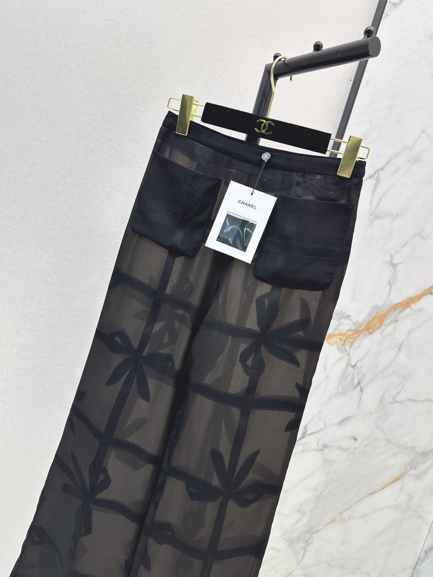 Ch 25ss Silk wide leg pants