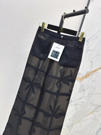 Ch 25ss Silk wide leg pants