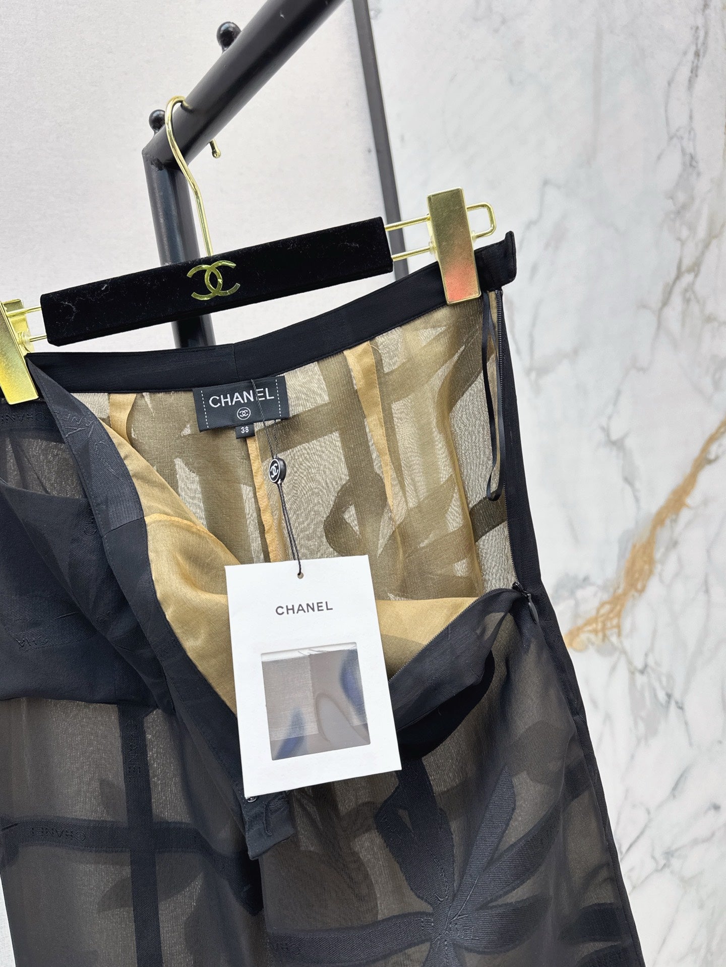 Ch 25ss Silk wide leg pants